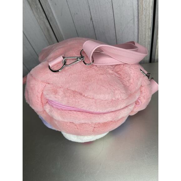 New! Dolls Kill x Popples Pink Purple Large Plush Backpack - Pink Bag - Picture 5 of 7